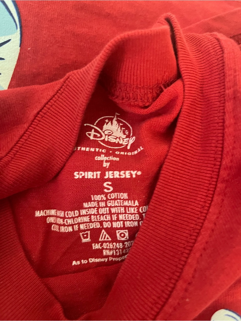 Disney Red Long Sleeve Mickey 'Every Mile Is Magic' Spirit Jersey - Picture 3 of 4